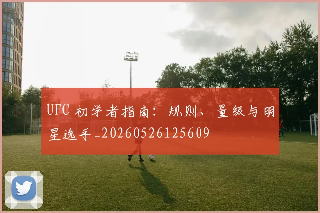 UFC 初学者指南:规则、量级与明星选手_20260526125609